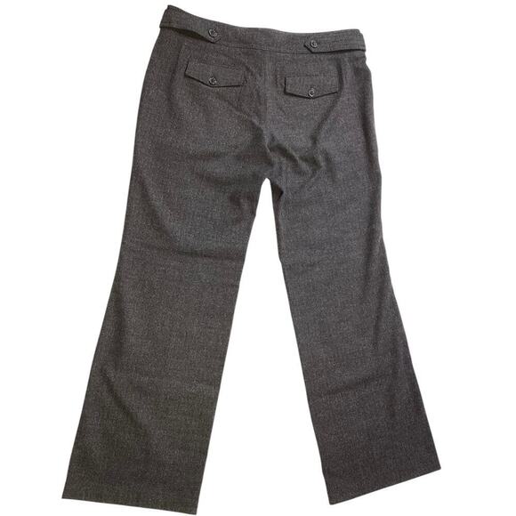 CARTONNIER Anthropologie Pants Size 12 Wide Flare Leg Capri Gray - Picture 4 of 8